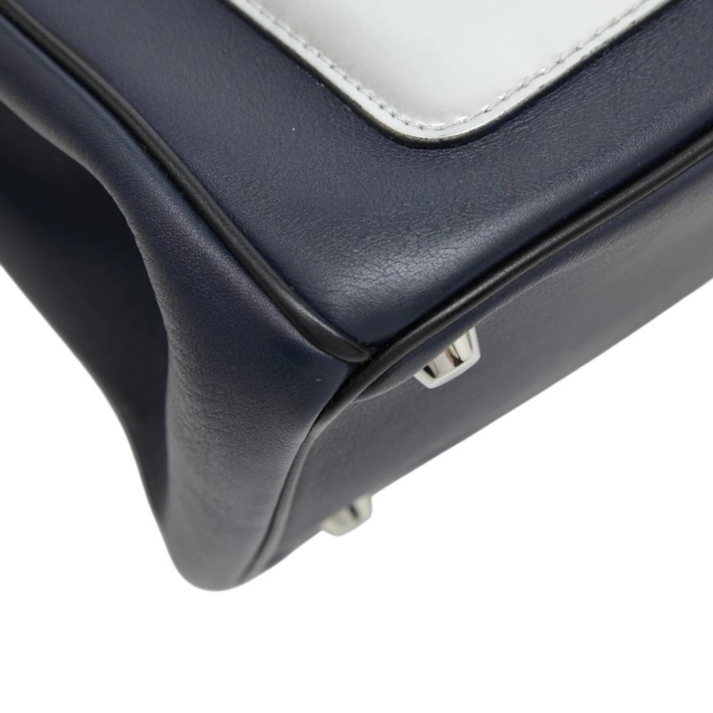 CHRISTIAN DIOR Blue Leather Shoulder Bag - Picture 7 of 14